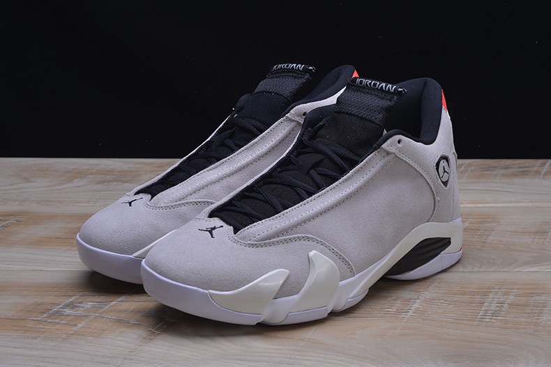 AIR JORDAN 14 RETRO "DESERT SAND" black/ white  487471-021