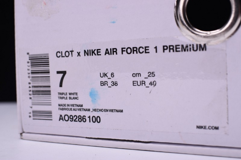 Nike Air Force 1 PRM Clot Silk White  WOMENS  AO9286-100