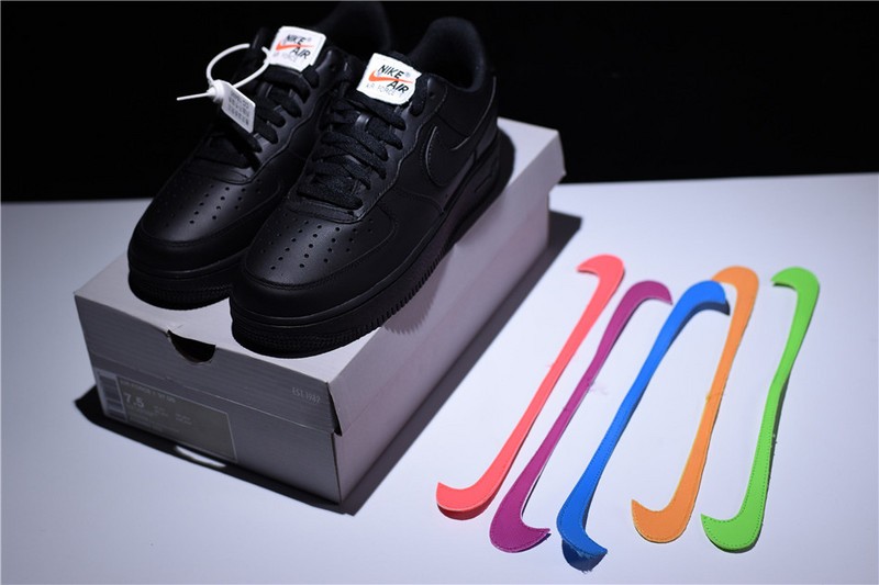 Nike Air Force 1 Velcro Swoosh Pack Black  AH8462-002