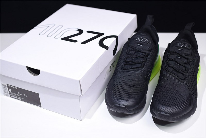 Nike Air Max 270 Black Volt Green Neon  AH8050-011