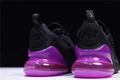 Nike womens  Air Max 270 black purple AH6789 016
