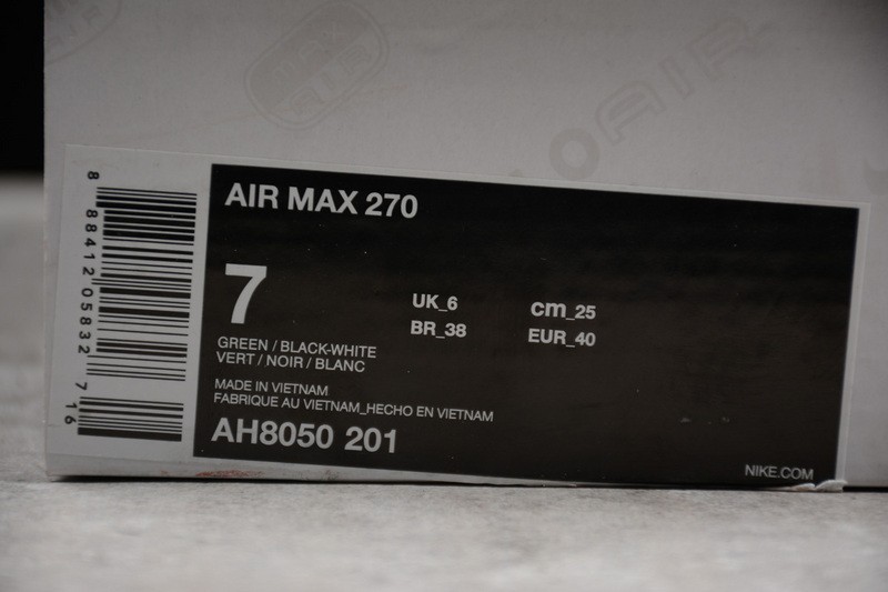 NIKE AIR MAX 270 “MEDIUM OLIVE”  AH8050-201