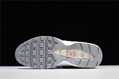 NIKE Air Max 95 Essential Mens White-Grey-Red Running Shoes  749766 103
