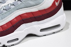 NIKE Air Max 95 Essential Mens White-Grey-Red Running Shoes  749766 103