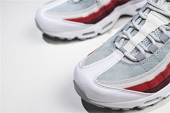 NIKE Air Max 95 Essential Mens White-Grey-Red Running Shoes  749766 103