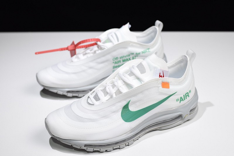 Off White X Air Max 97 white-mint green AJ4585 101