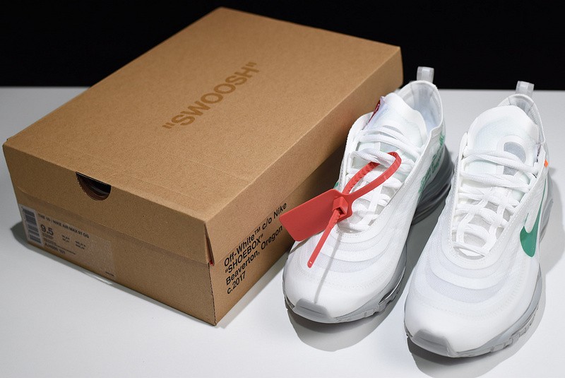 Off White X Air Max 97 white-mint green AJ4585 101