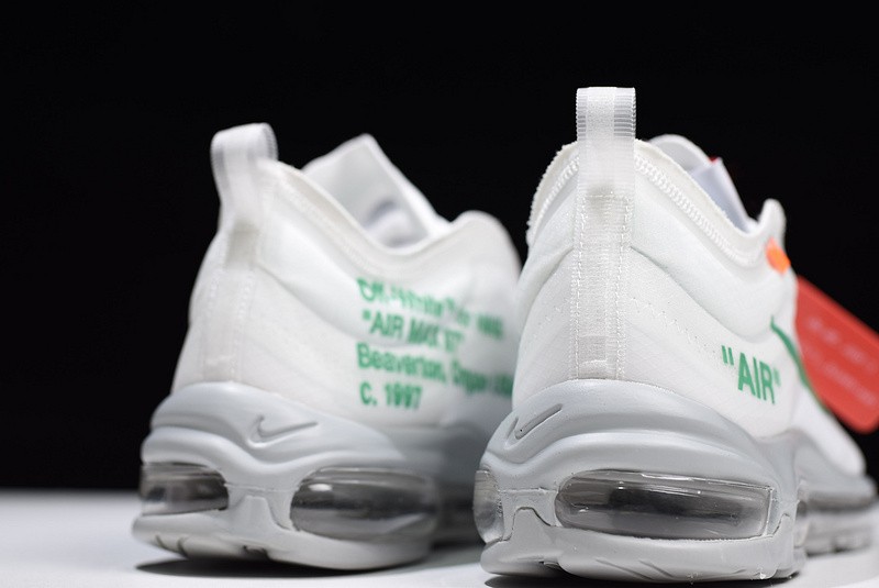 Off White X Air Max 97 white-mint green AJ4585 101
