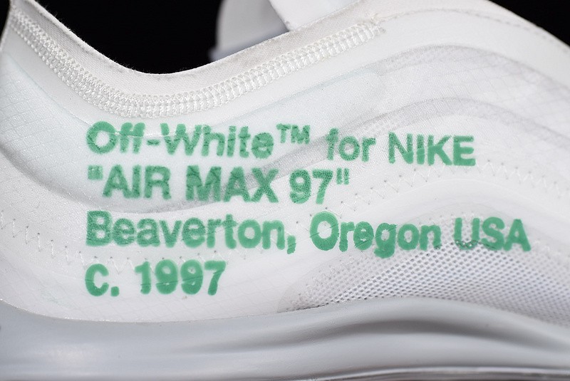 Off White X Air Max 97 white-mint green AJ4585 101