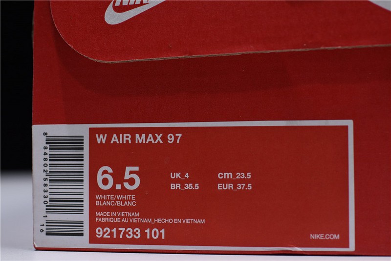 Nike womens Air Max 97 white-orange flower 921733-101