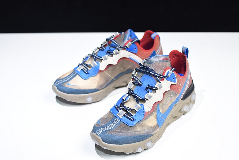 Undercover x Nike React Element 87 Khaki Red  BQ2718-200