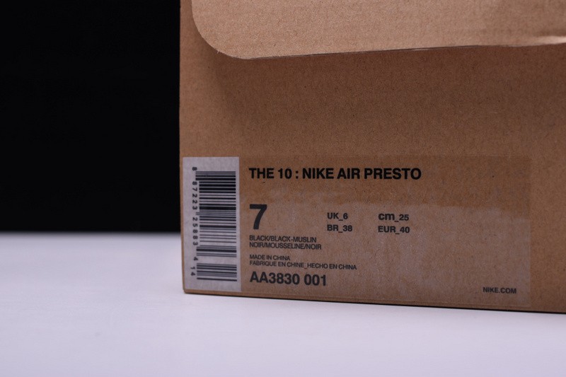 Nike The 10: Air Presto "Off-White" - AA3830 001
