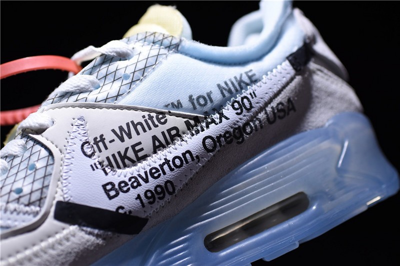 OFF-WHITE x Nike Air Max 90 Sail Muslin Virgil Abloh AA7293-100