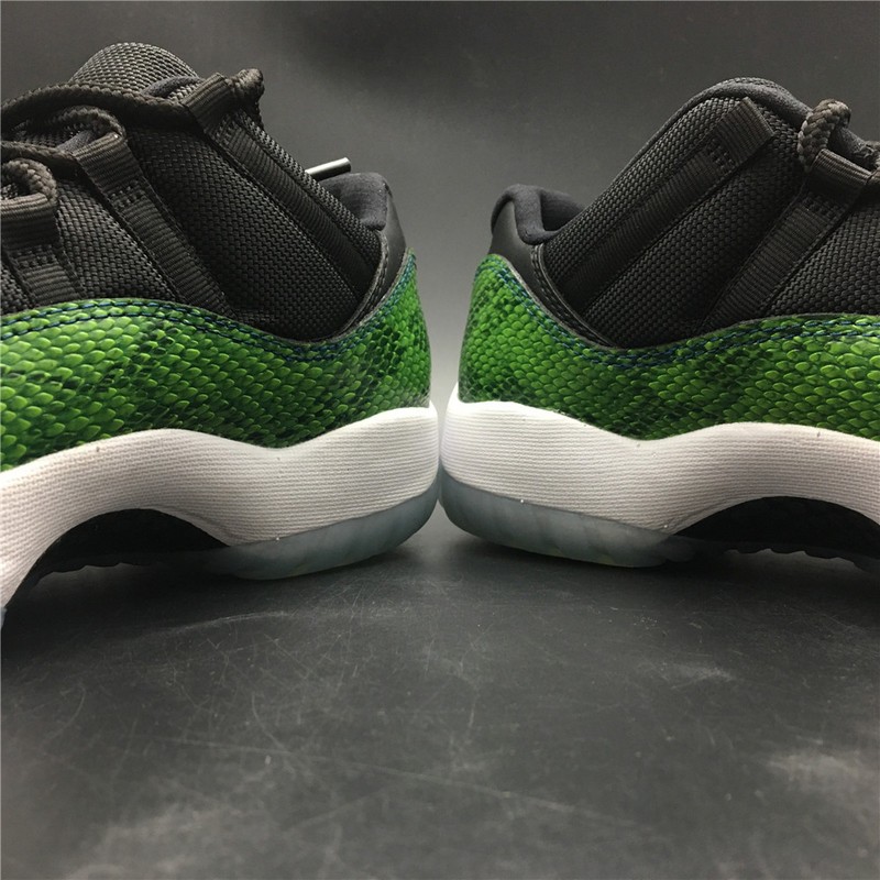 Jordan 11 Retro Low Green Snakeskin 528895- 033