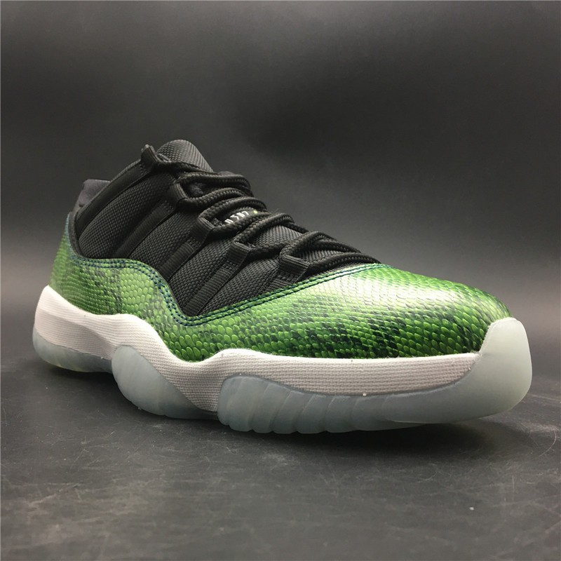 Jordan 11 Retro Low Green Snakeskin 528895- 033