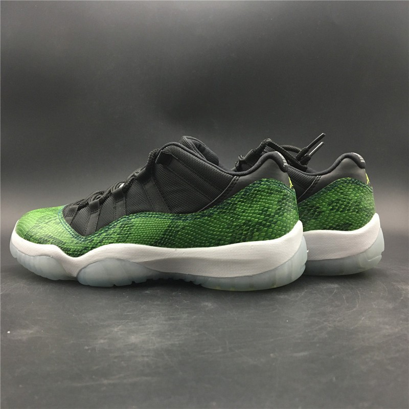 Jordan 11 Retro Low Green Snakeskin 528895- 033