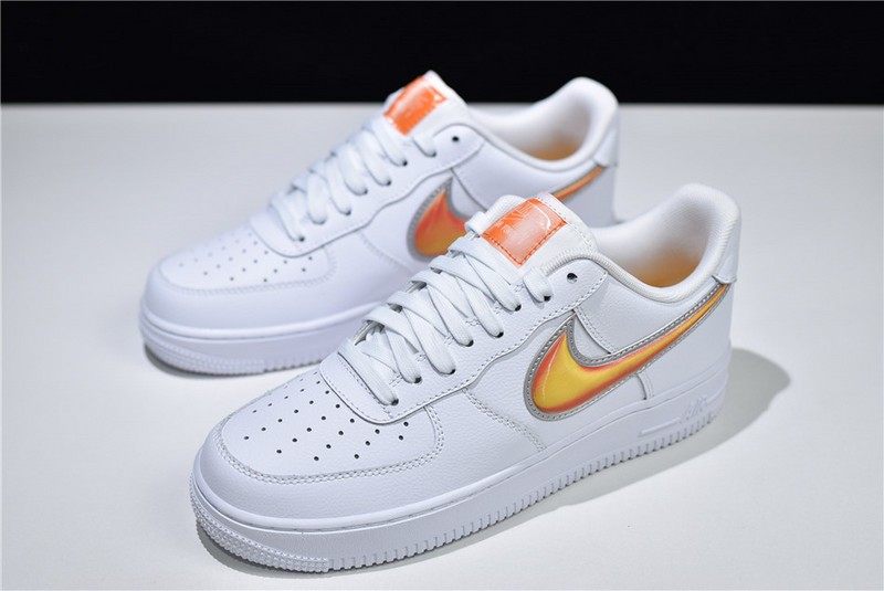 Air Force 1 Low Oversized Swoosh White Orange Peel AO2441-102