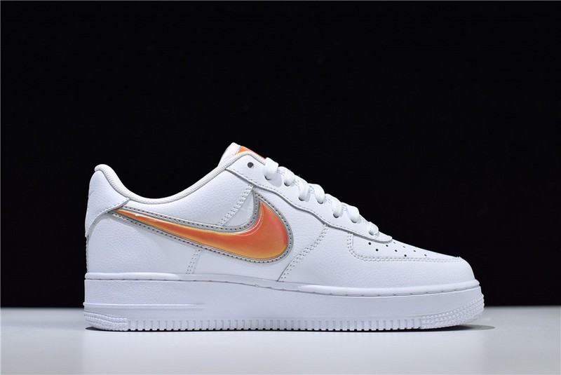 Air Force 1 Low Oversized Swoosh White Orange Peel AO2441-102