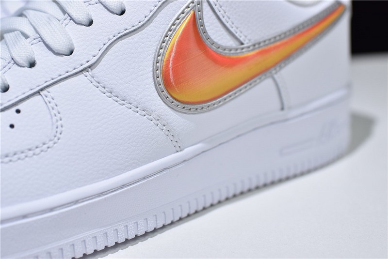 Air Force 1 Low Oversized Swoosh White Orange Peel AO2441-102