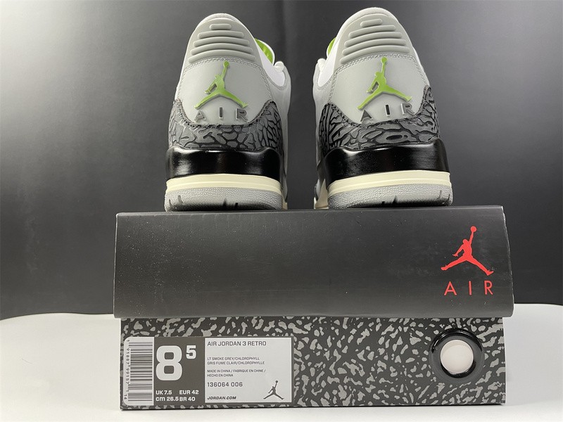 AIR JORDAN 3 RETRO ‘CHLOROPHYLL’’ 136064 006