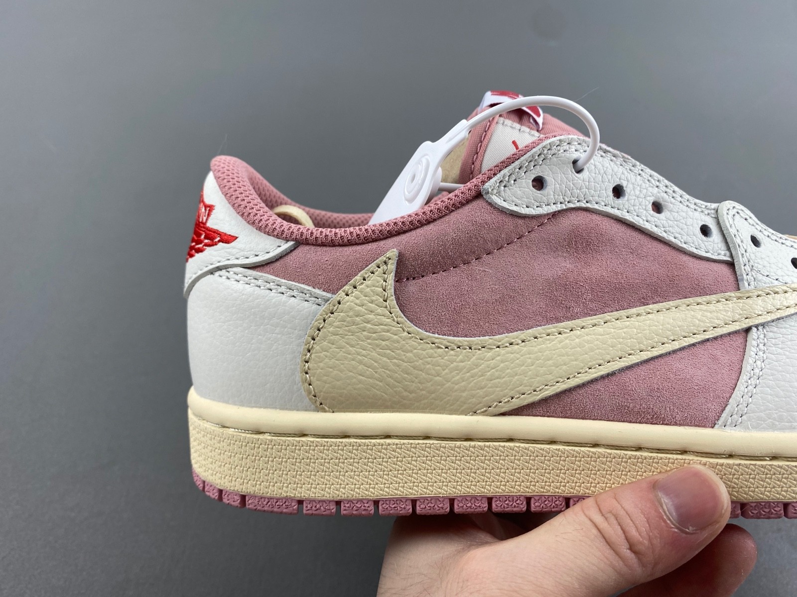 Travis Scott x Air Jordan 1 Low OG White Pink DM7866-600