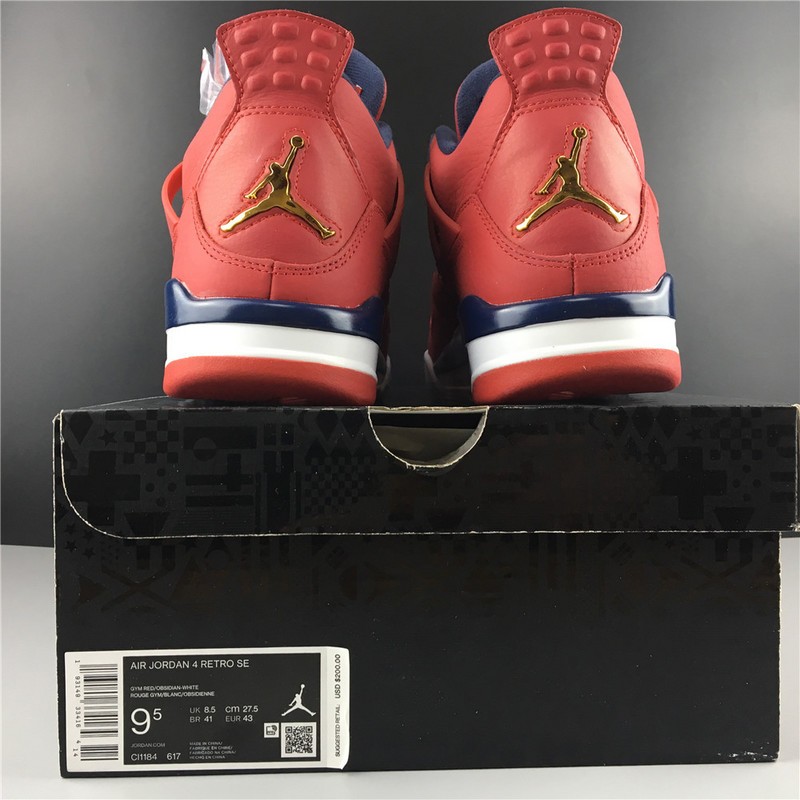 AIR JORDAN 4 RETRO World Cup League Red  CL1184-617