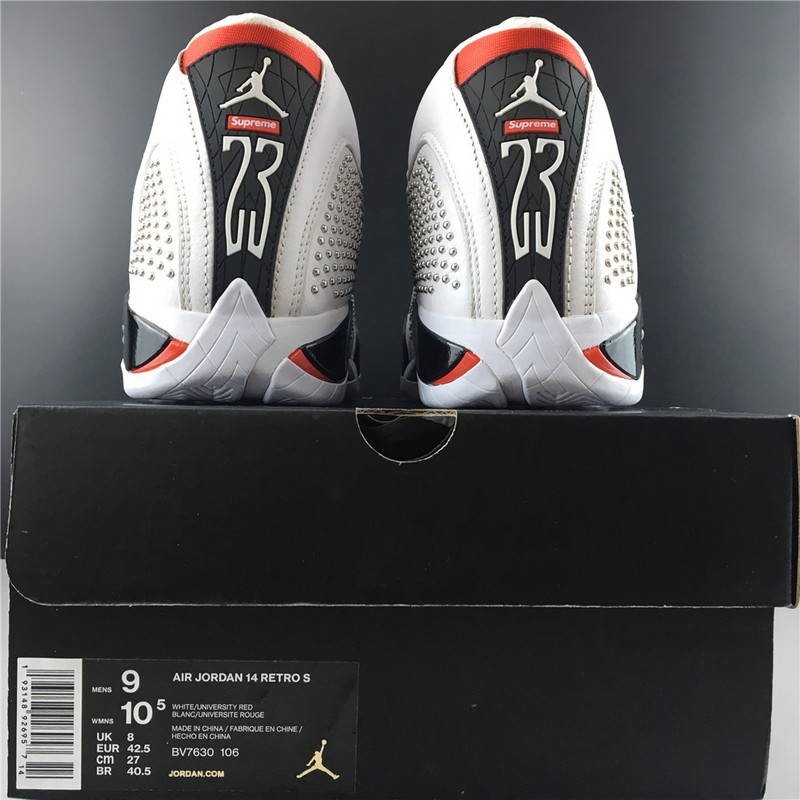 S*p*e Air Jordan 14 White University Red BV7630-106