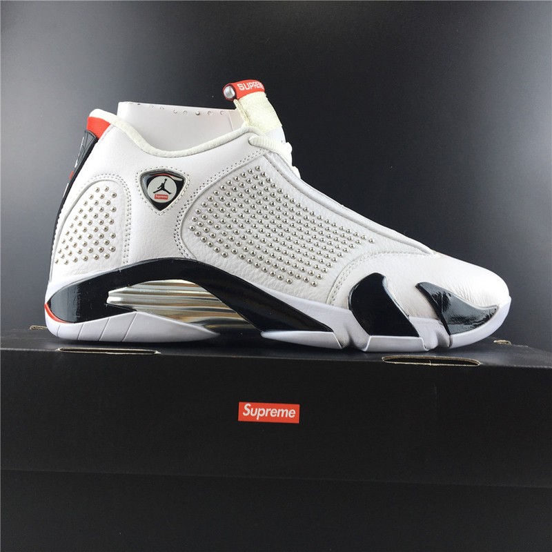 S*p*e Air Jordan 14 White University Red BV7630-106
