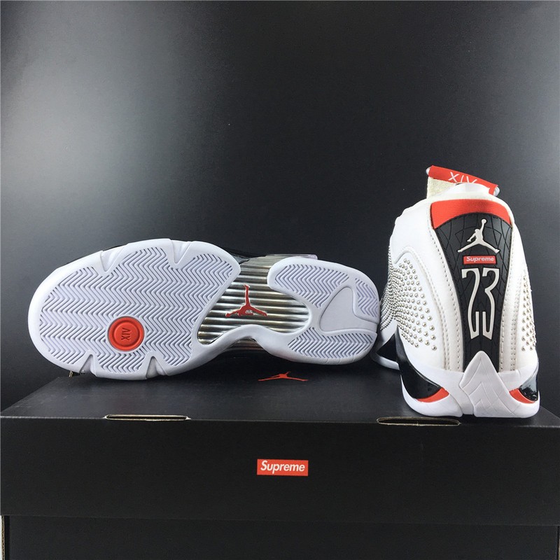 S*p*e Air Jordan 14 White University Red BV7630-106