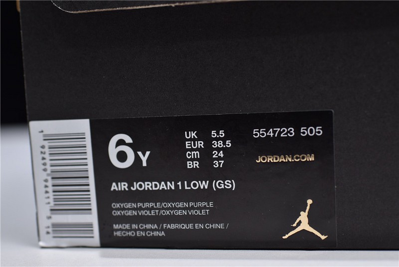 Jordan 1 Low Oxygen Purple (GS)  554723-505