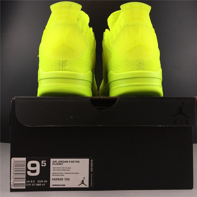 Air Jordan 4 Flyknit Volt AQ3559-700