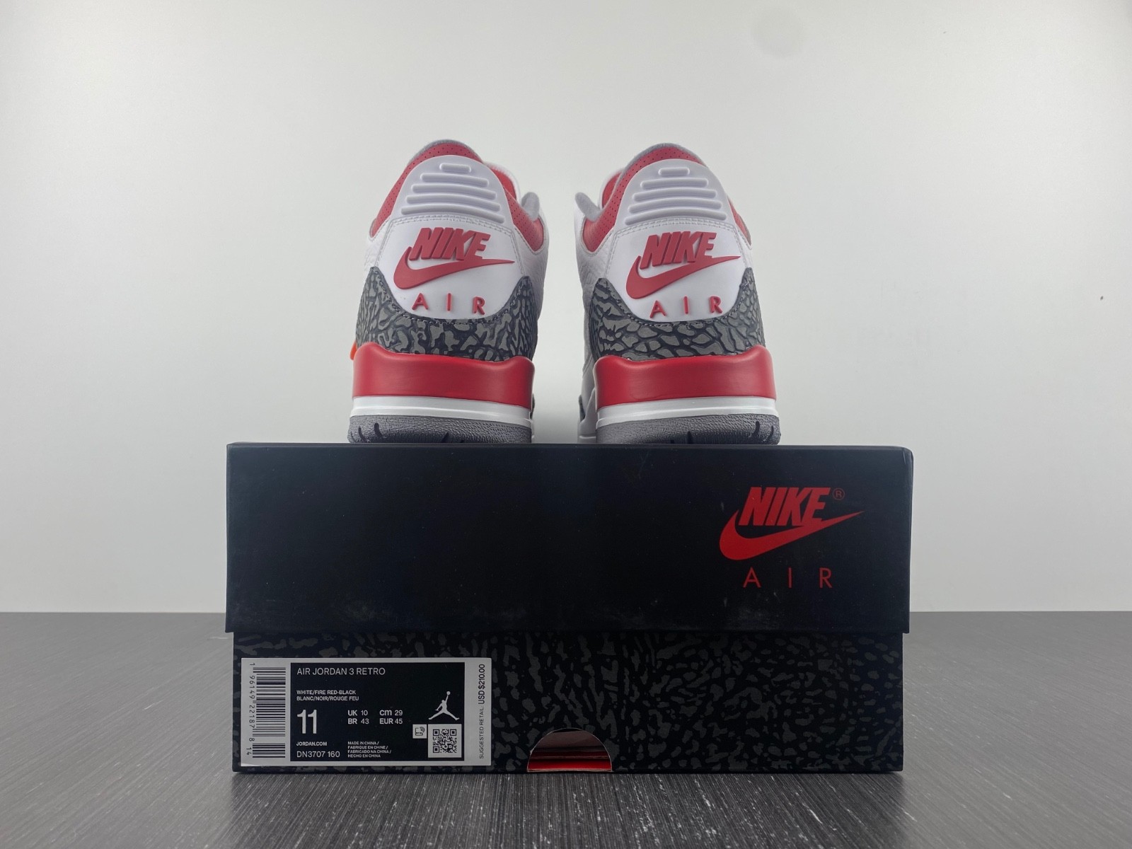 AIR JORDAN 3 OG FIRE RED 2022 DN3707-160