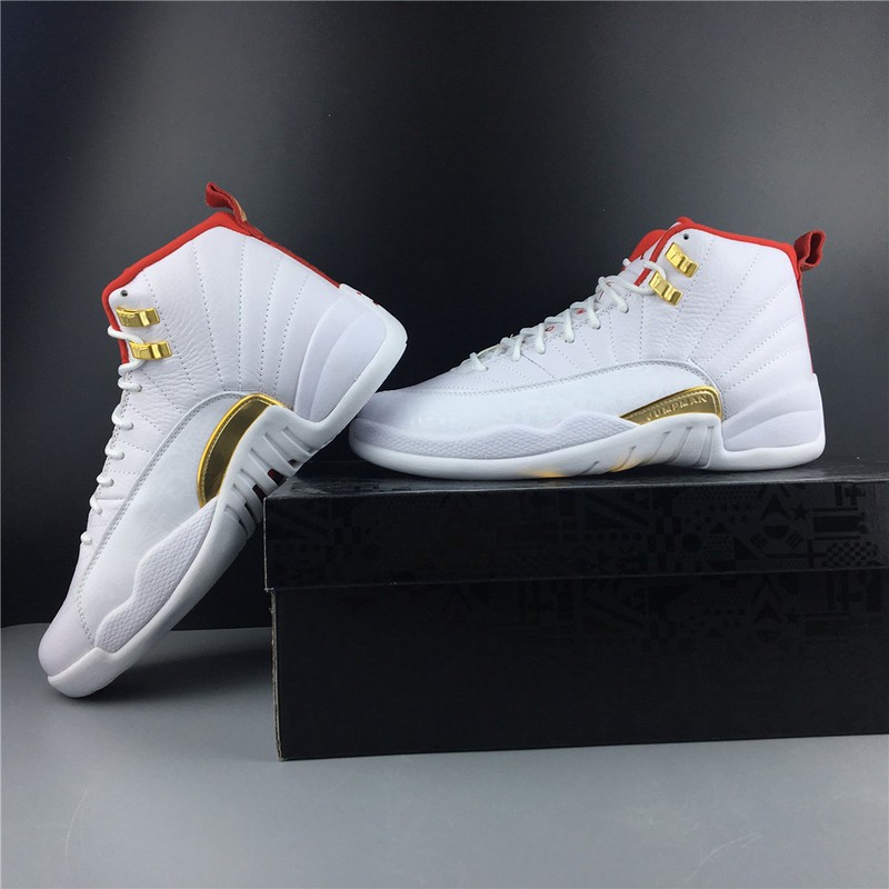 Air Jordan 12 FIBA White University Red 130690-107