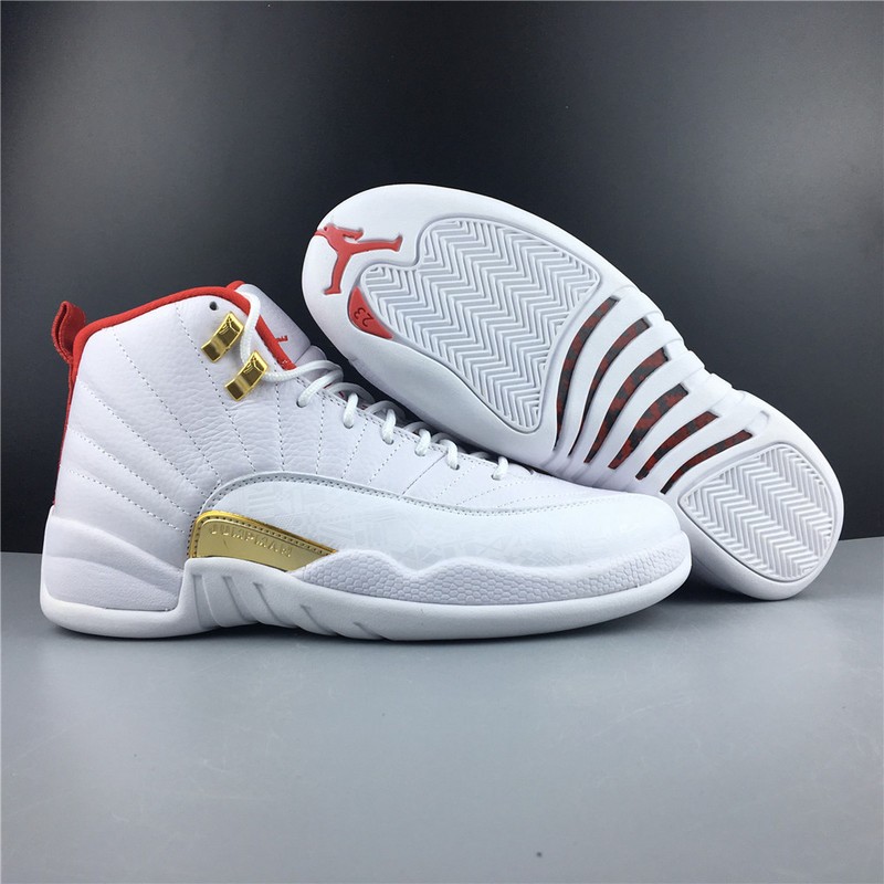 Air Jordan 12 FIBA White University Red 130690-107