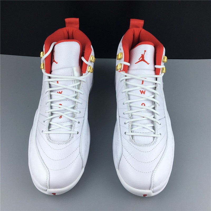 Air Jordan 12 FIBA White University Red 130690-107