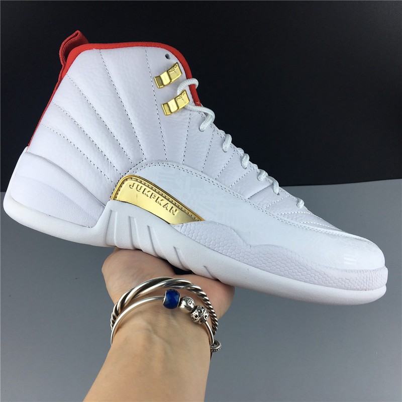 Air Jordan 12 FIBA White University Red 130690-107