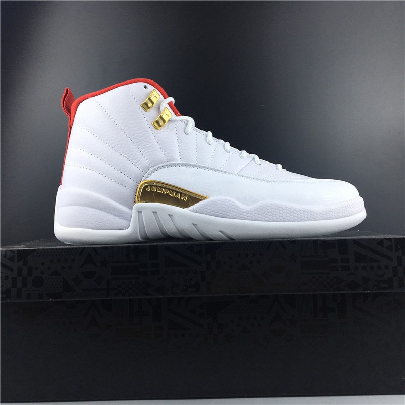 Air Jordan 12 FIBA White University Red 130690-107
