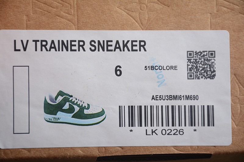NIKE LOW AIR FORCE 1 X LV green white