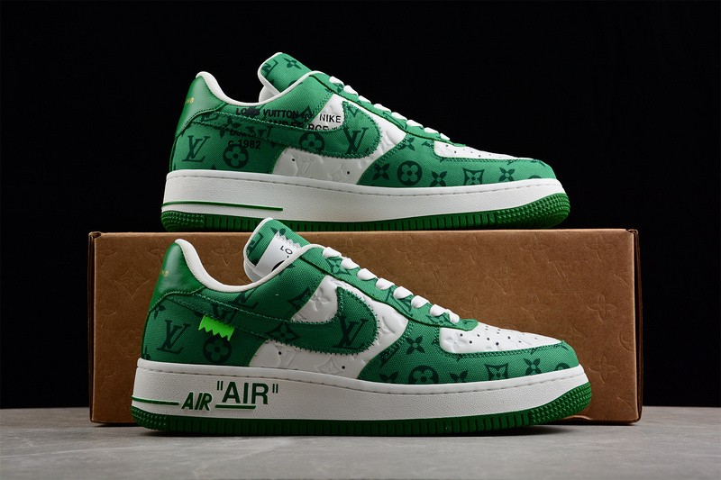 NIKE LOW AIR FORCE 1 X LV green white