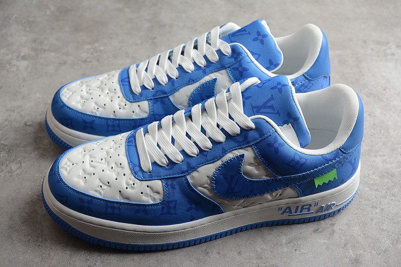 NIKE LOW AIR FORCE 1 X LV bule white