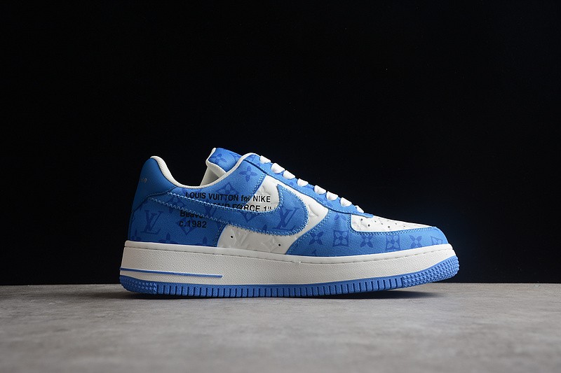 NIKE LOW AIR FORCE 1 X LV bule white