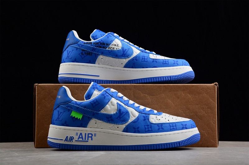 NIKE LOW AIR FORCE 1 X LV bule white