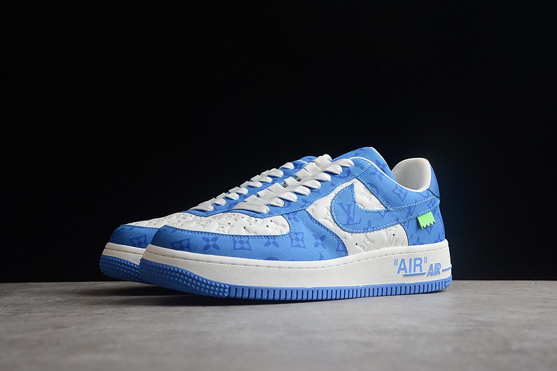 NIKE LOW AIR FORCE 1 X LV bule white
