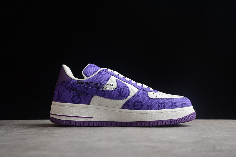 NIKE LOW AIR FORCE 1 X LV purple white