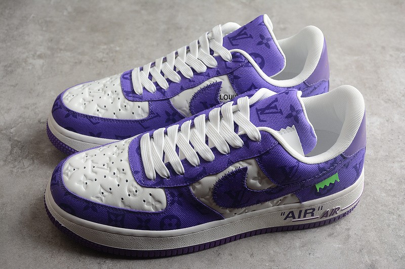 NIKE LOW AIR FORCE 1 X LV purple white