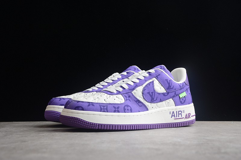 NIKE LOW AIR FORCE 1 X LV purple white