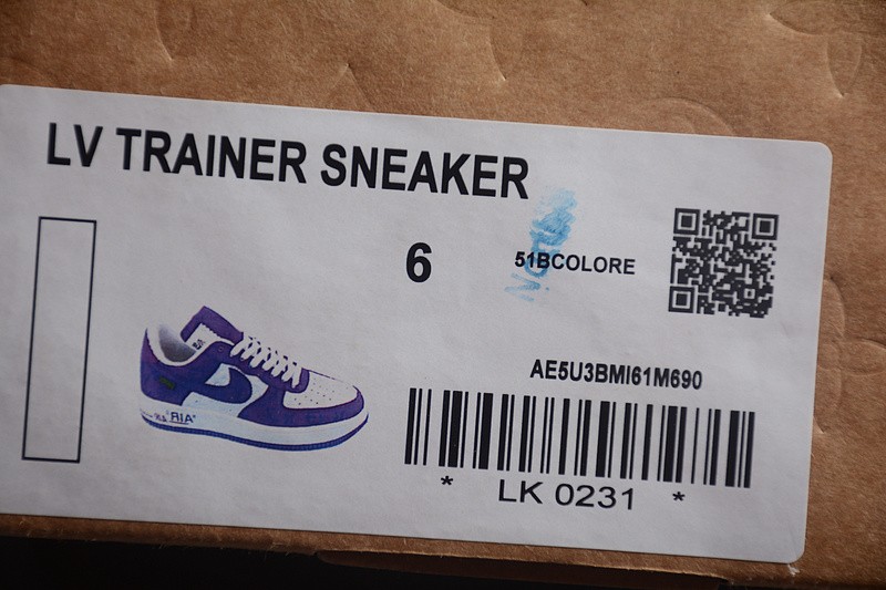 NIKE LOW AIR FORCE 1 X LV purple white