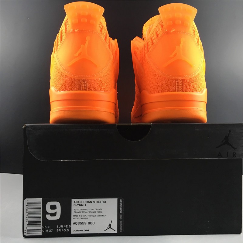 Air Jordan 4 Flyknit Orange AQ3559-800