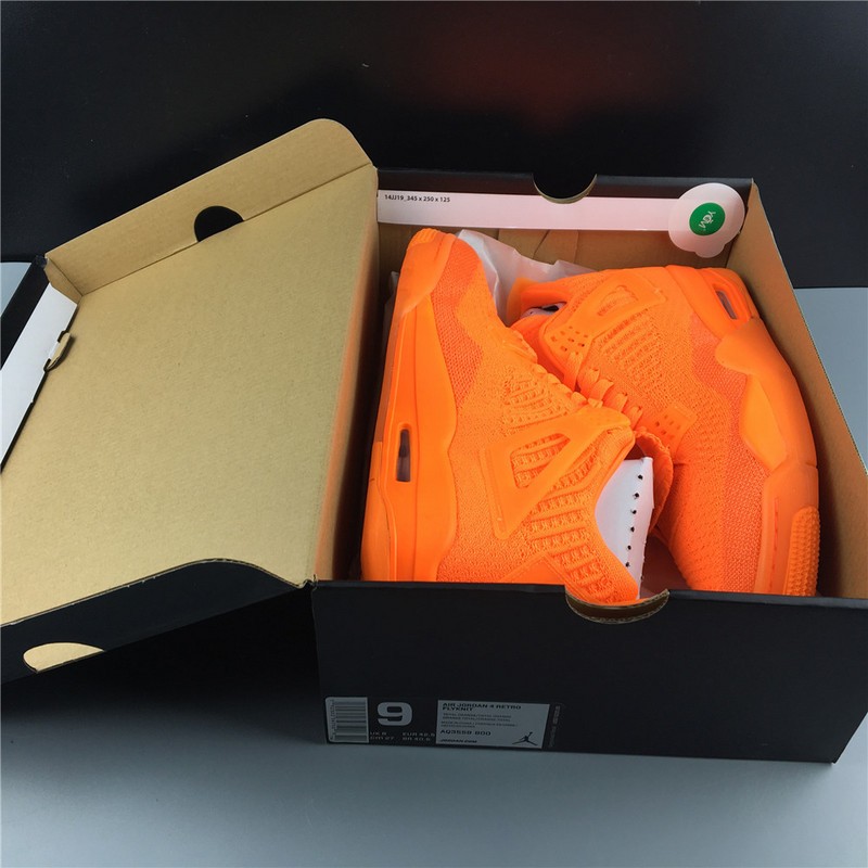 Air Jordan 4 Flyknit Orange AQ3559-800