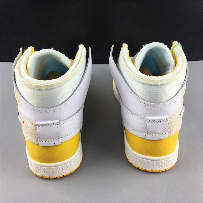 OFF-WHITE AIR JORDAN 1 RETRO yellow white AQ0818-149